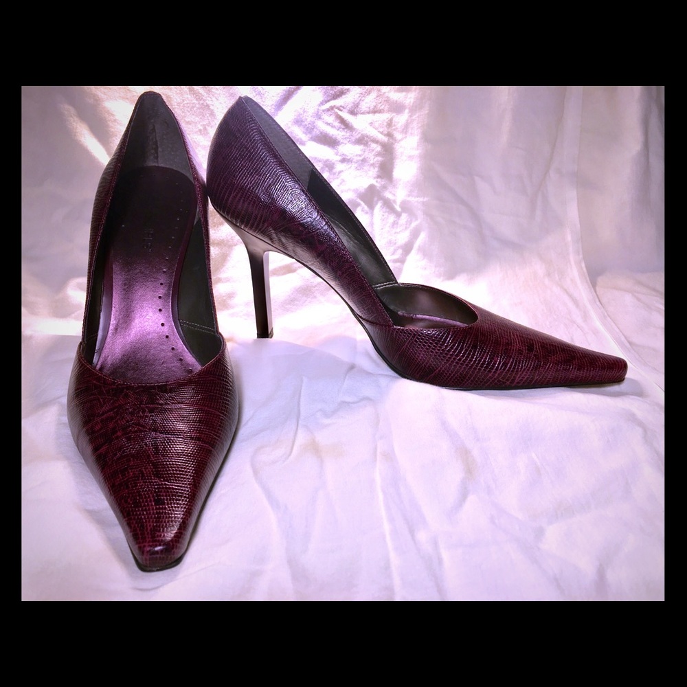 Purple mult lizard styled heels from BCBG Girls
